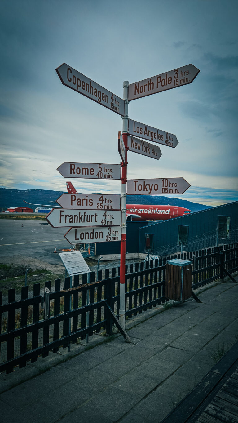 Lotisko w Kangerlussuaq Miejscowość, Grenlandia