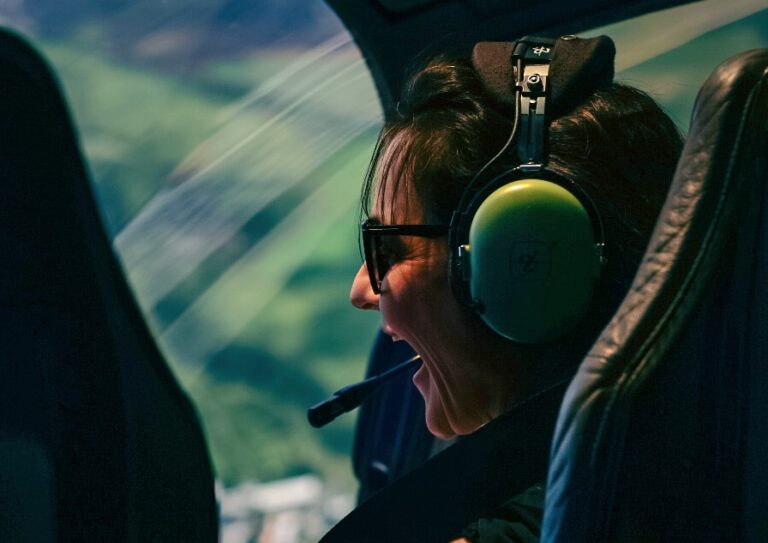 Emocje generowane przez lot helikopterem nad wyspą Reunion