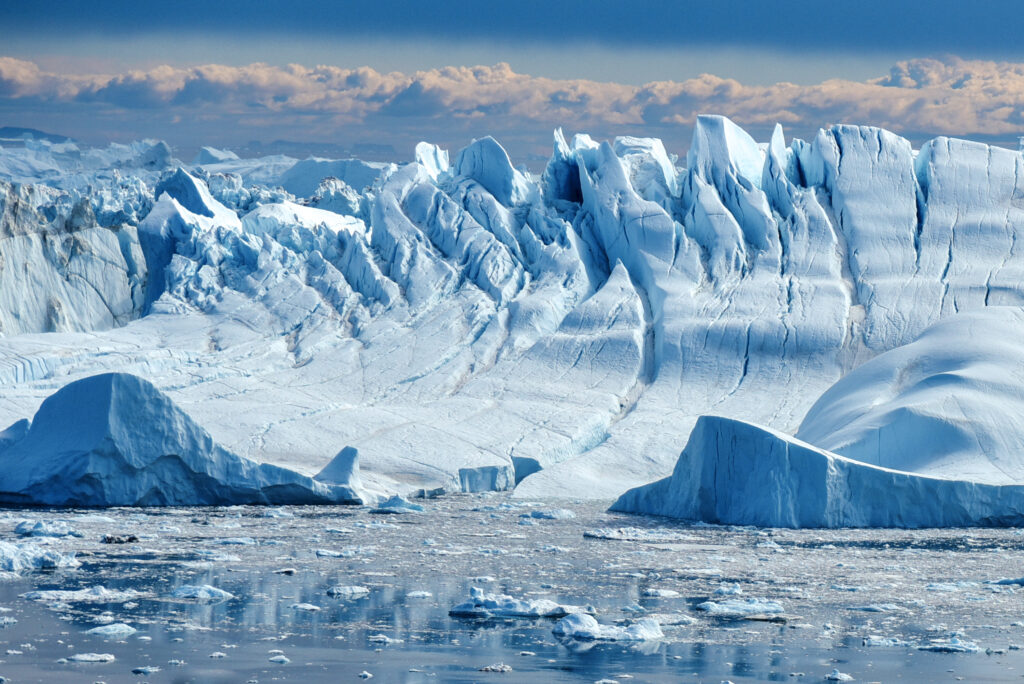 Ice Fjord w Illulisat na Grenlandii